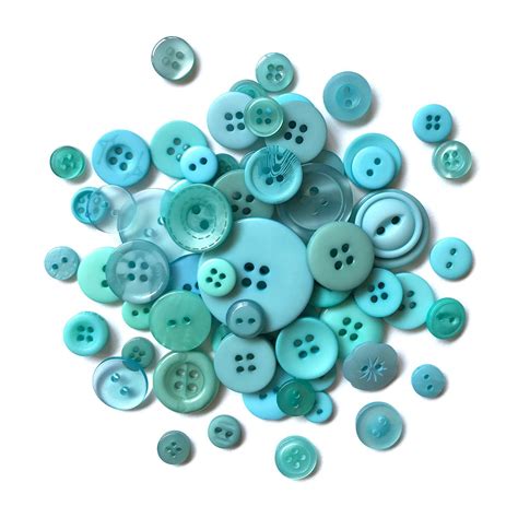 Teal Blue Buttons For Sewing Craft And Quilts Buttons Galore