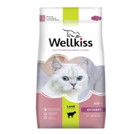 Корм для кошек Wellkiss Сухой для привередливых кошек с ягненком | отзывы