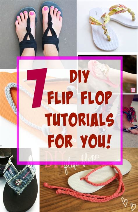 7 Diy Flip Flop Tutorials For You Diy Flip