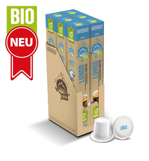 Lungo BIO Kaffee La Natura Lifestyle 60 Industriell Kompostierbare