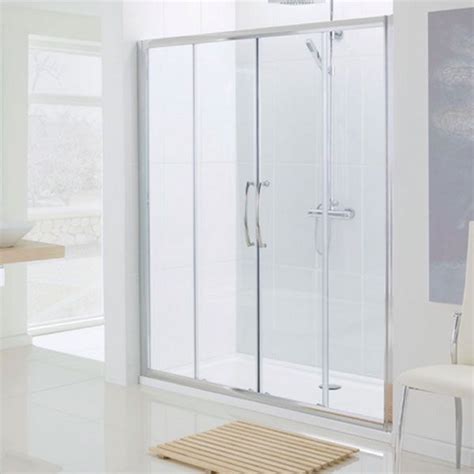 Mm Lakes Semi Frameless Double Slider Shower Door Shower