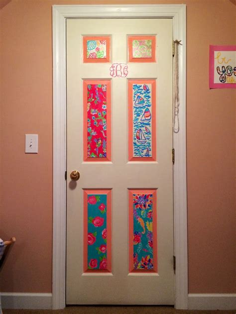 Lilly Pulitzer Inspired Monogram Door Dorm Sweet Dorm Dorm