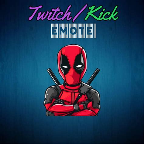 Deadpool Twitch, Discord Emote , Kick, Overlay, Streaming, Emote ...