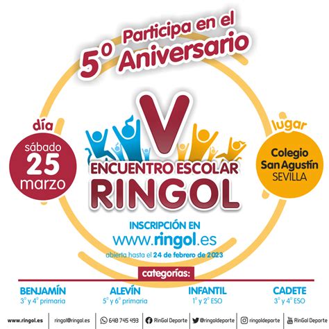 FORMULARIO DE INSCRIPCIÓN AL V ENCUENTRO ESCOLAR RINGOL 2023 Página