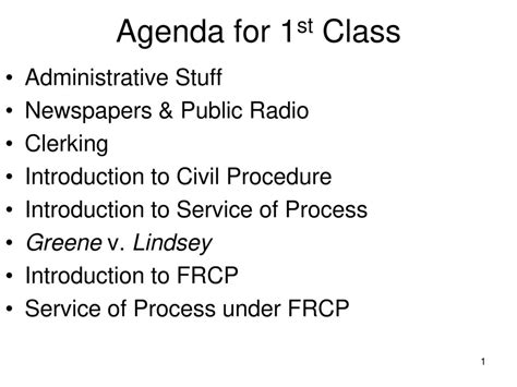 Agenda For 1st Class Administrative Stuff Newspapers And Public Radio