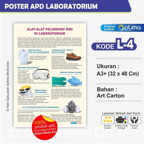 Jual Poster Laboratorium B3 Bahan Berbahaya Kimia Laboratorium