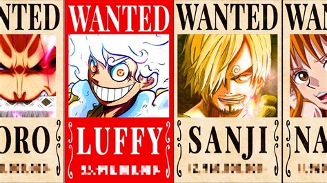 Official Straw Hat Pirates New Bounties After Wano Arc One Piece Youtube