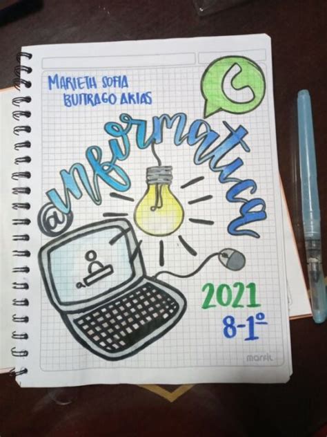 Portadas De Informática Ideas Cuadernos Carátulas Y Dibujos Todo Imágenes