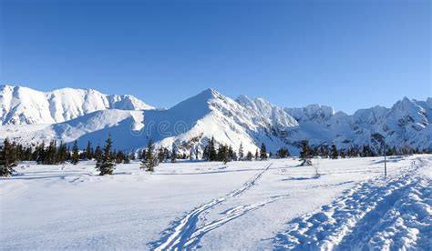 Beautiful Winter View Of The Polish Tatra Mountains Stock Image Image