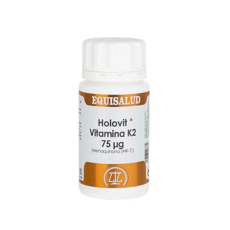 Holovit Vitamina K2 75 Mg Menaquinona MK 7 Equisalud 50 cápsulas