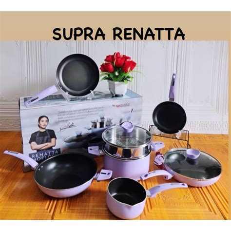 Jual PANCI SET SUPRA RENATTA ALAT MASAK SET SERBAGUNA MERK SUPRA