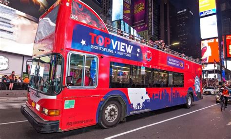 Topview Nyc Sightseeing Night Tours From New York Ny Groupon