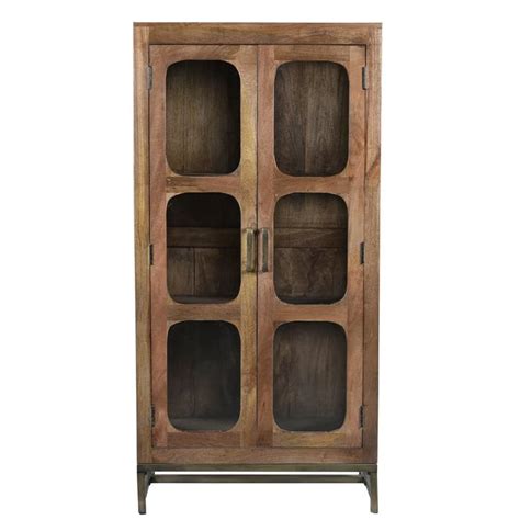 Crestview Collection 2 Drawer Mango Wood Cabinet In Brown Homesquare