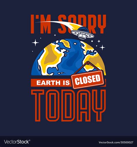 Earth Is Closed Royalty Free Vector Image Vectorstock