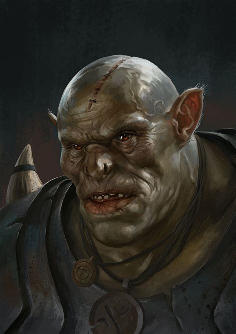 Orc Gintas Galvanauskas Character Portraits Fantasy Rpg Fantasy