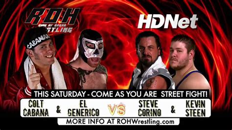 Kevin Steen and Steve Corino vs El Generico and Colt Cabana (ROH Bitter Friends, Stiffer Enemies ...