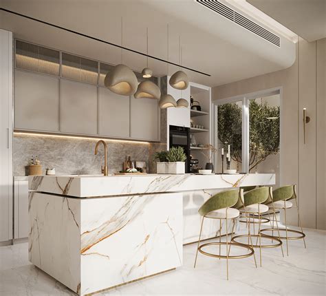 MODERN OPEN LIVING & KITCHEN on Behance