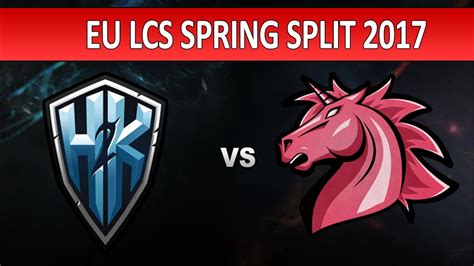 H2K VS UNICORNS OF LOVE GAME 1 EU LCS 2017 WEEK 2 YouTube