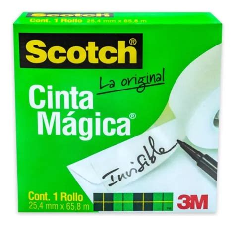 Cinta Mágica Mod 810 Scotch 3m 25 4x65 8 Caja Con 1 Pieza MercadoLibre