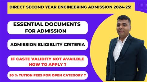 Essential Documents For Direct Second Year Engineering Admission 2024