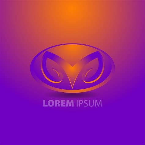 Premium Vector | Round colorful logo design template with ornament