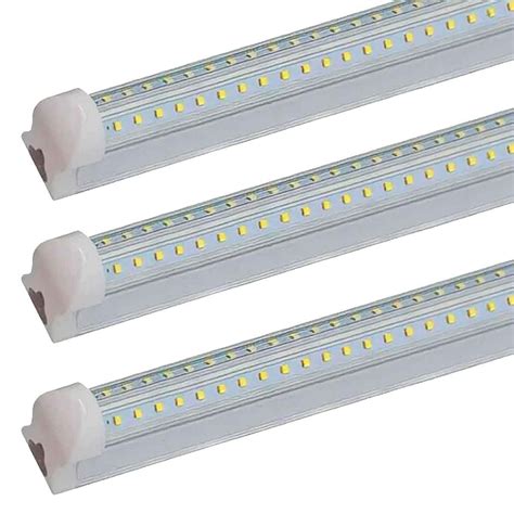 Tubo Led Base Aluminio Doble Tira Luz Blanca 30w (180w) 1.20m 3 piezas