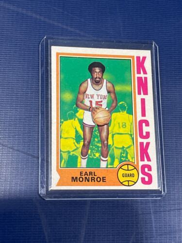 Topps Set Break Earl Monroe Nm Nrmt New York Knicks Nba