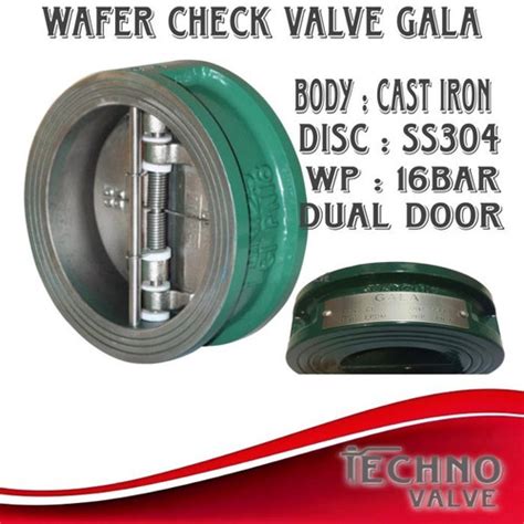 Jual Wafer Check Valve Gala Inch Pn Dn Cast Iron Double Door