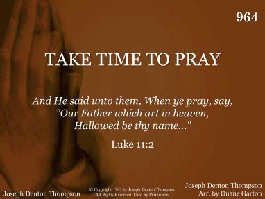 TAKE TIME TO PRAY | R. J. Stevens Music