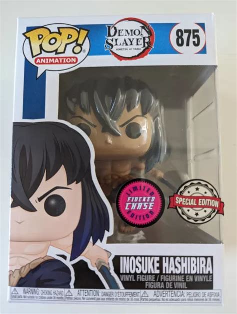 Funko Pop Demon Slayer Inosuke Hashibira Limited Flocked Chase