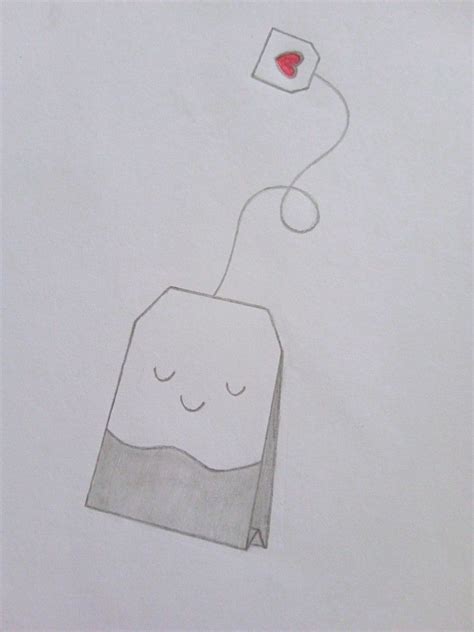 A Drawing Of A Paper Bag With A Red Heart Floating Out Of It S Mouth