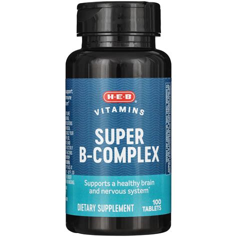 H-E-B Vitamins Super B-Complex Tablets - Shop Vitamins A-Z at H-E-B