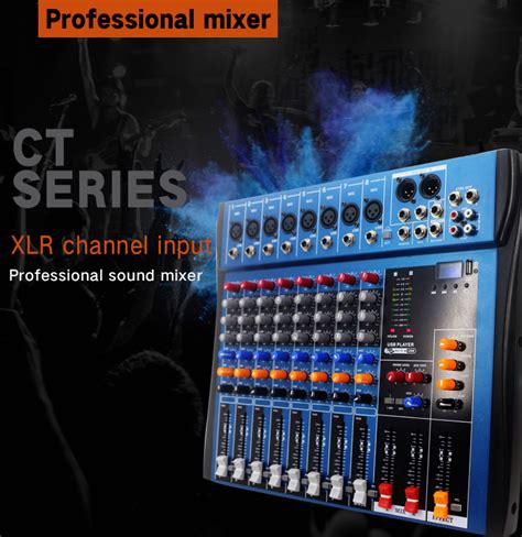 Professional Channel Mixer Sound From China Audio Mixer