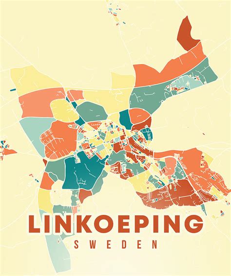 Linkoeping Sweden Map Digital Art By Alexandru Chirila Pixels