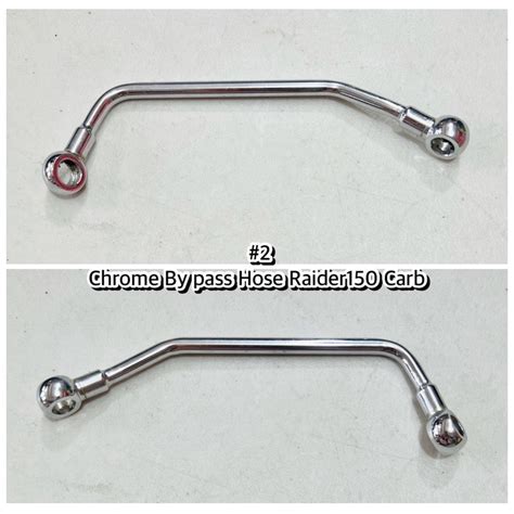 Chrome Stock Bypass Hose Raider 150 Carb Shopee Philippines