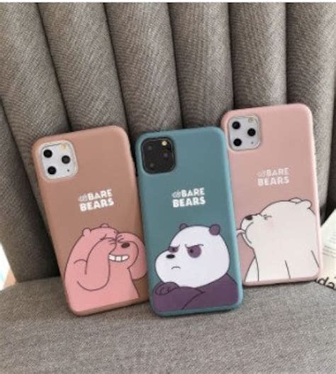 Cute We Bare Bears Case Grizzly Polar Bear Panda Iphone Cases Etsy