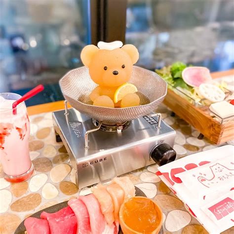 Kawaii Hot Pot at Kuma chan Onsen in Shibuya Japan in 2025 Food artwork Cute food Anime café