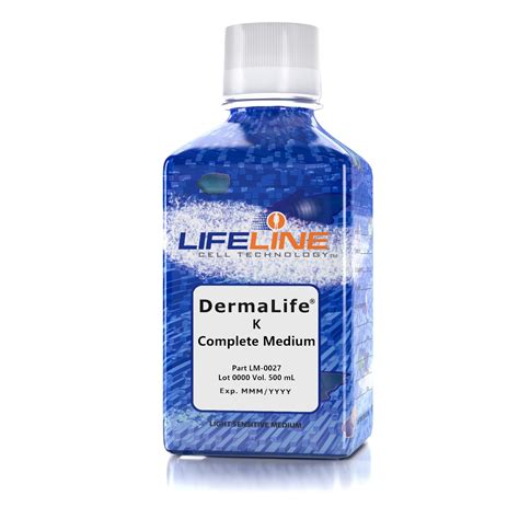 DermaLife K Keratinocyte Growth Medium Request Online CellSystems