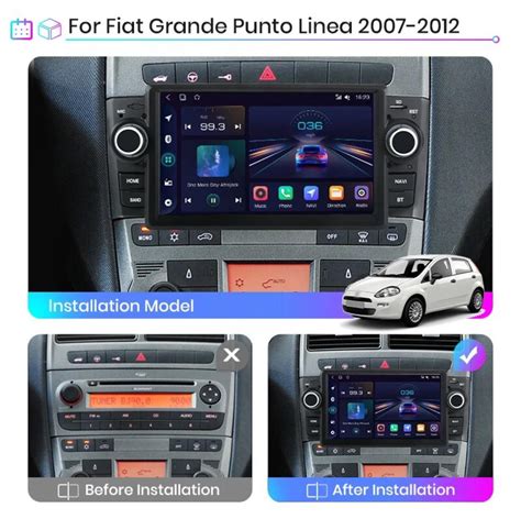 Autoradio Android Fiat Grande Punto Stereo Auto Touch Wifi