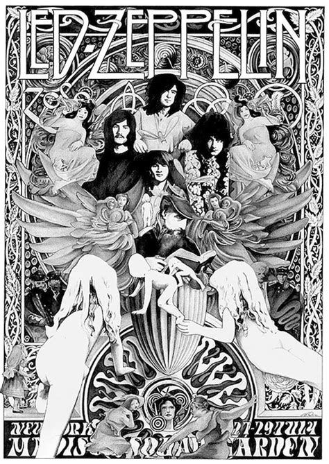 Led Zeppelin Concert Poster Re Print 5515 - Etsy