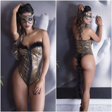 Fantasia Pantera Body Tulipa Sex Shop Loja Sexy Shop