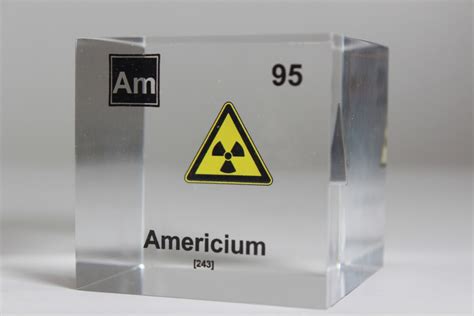 Americium Element Cube Display For Office Decoration For Scientist