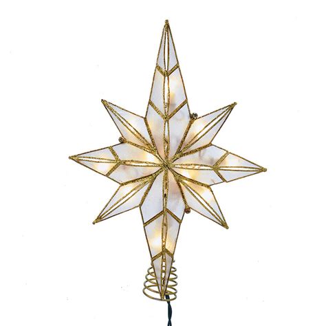 Kurt Adler 10 Light Capiz Bethlehem Star Tree Topper Reviews Wayfair