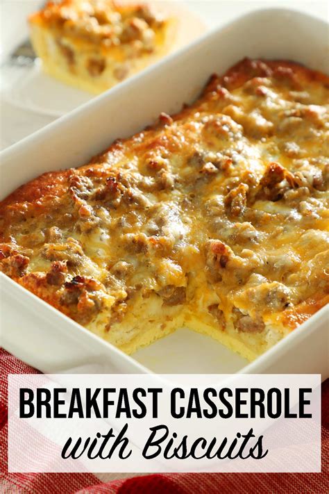 Breakfast Casserole with Biscuits - Weekend Craft