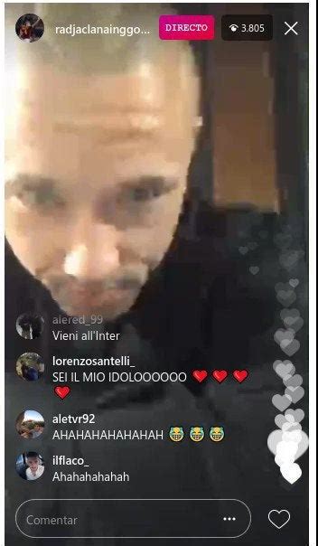 Radja Nainggolan responding to a Juventus fan who commented "treble" on ...