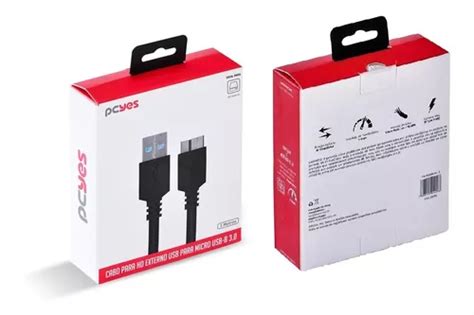 Cabo Para Hd Externo Usb A 3 0 Macho P Micro Usb B 3metros