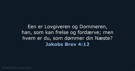 August Dagens Bibelvers Da Jakobs Brev