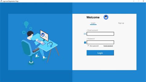 Registration And Login Page System With Forgot Password In Python