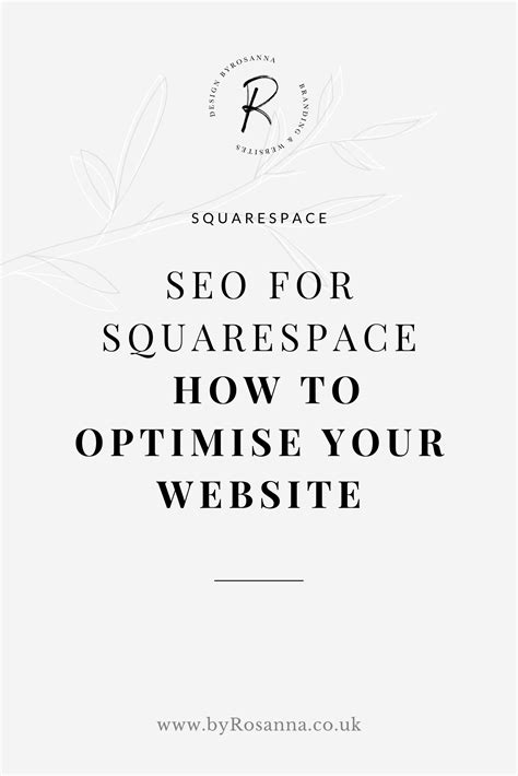 SEO for Squarespace: How to Optimise Your Website | byRosanna