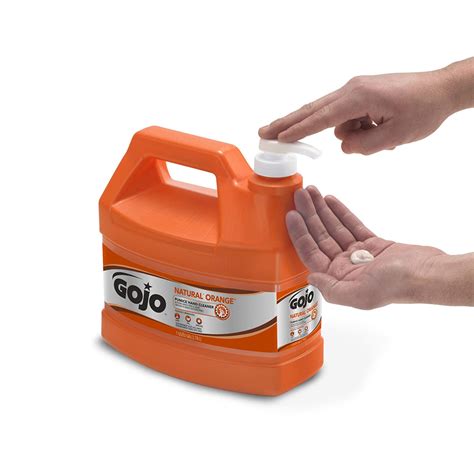 GOJO NATURAL ORANGE Limpiador De Manos Con Piedra Pómez Vista Global